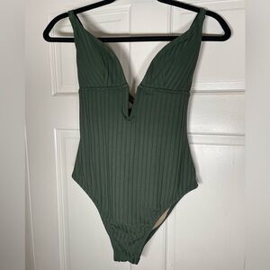 Shade & Shore Women’s Dark Green Swimsuit